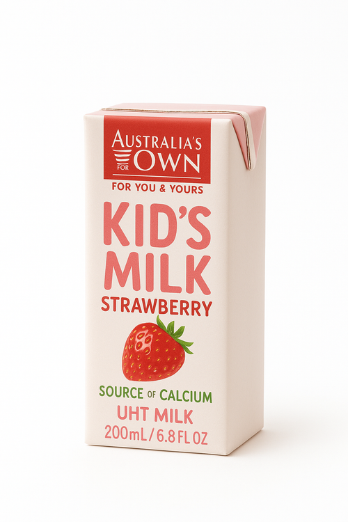 Australia's Own Kid's Milk Strawberry Poppers 200mL